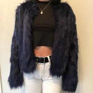 Forever 21 faux fur coat